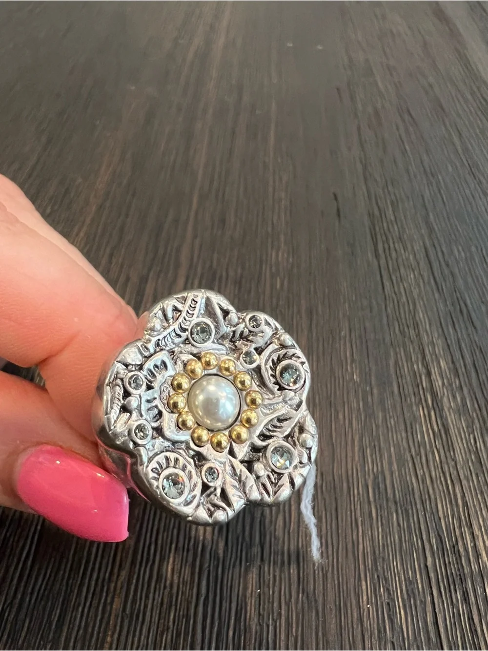 NWT Coach Tea Rose Ring Size 6